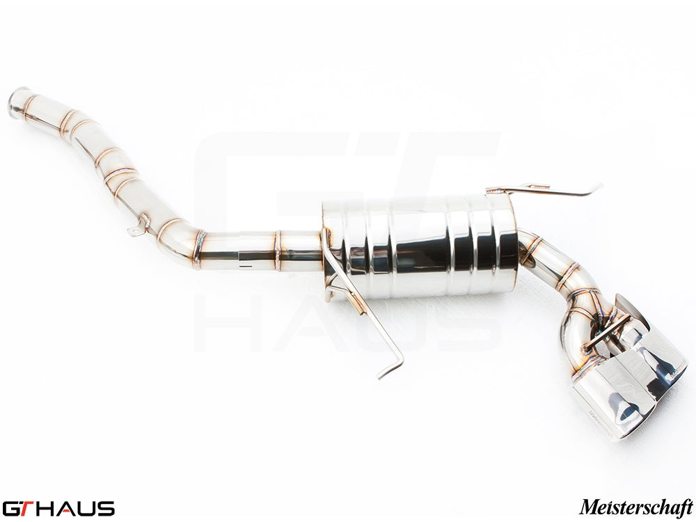 Premium stainless steel exhaust system for Mercedes-Benz W164 ML63 AMG, enhancing performance and sound.