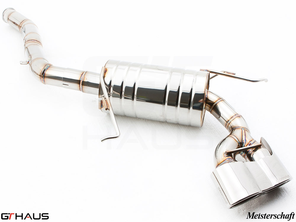 Premium stainless steel exhaust system for Mercedes-Benz W164 ML63 AMG, enhancing performance and sound.