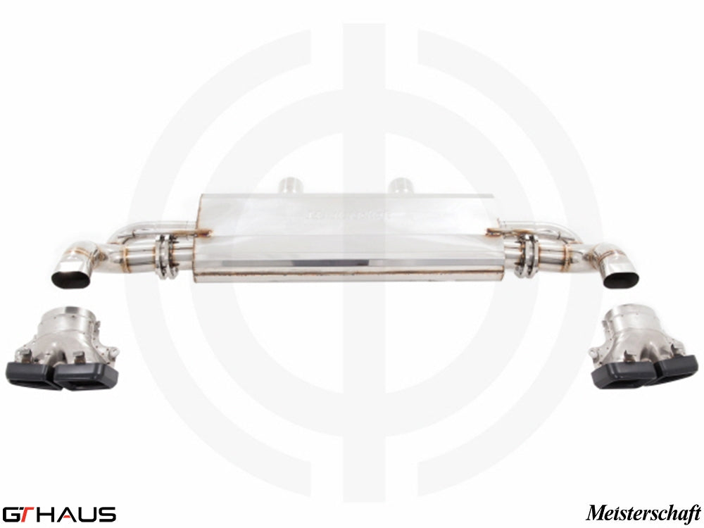 Premium exhaust system for Mercedes-Benz W166 GLE-Class, enhancing performance with electronic valve control.