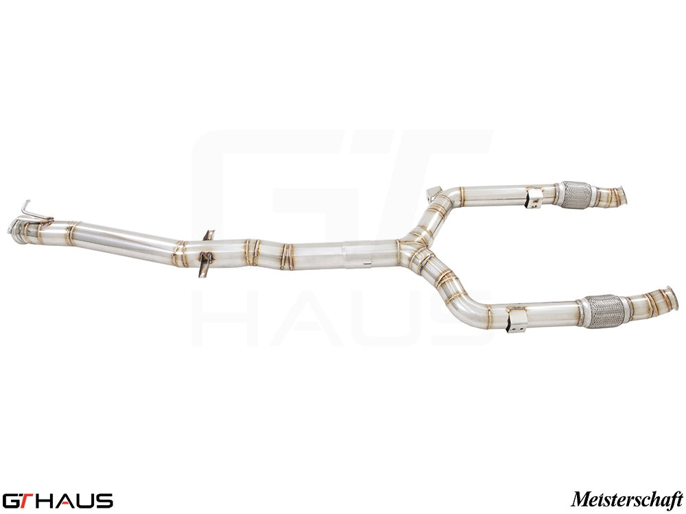Premium cat-back LSR pipe for Mercedes-Benz W205 C-Sedan 2015-2021, enhancing performance and sound.