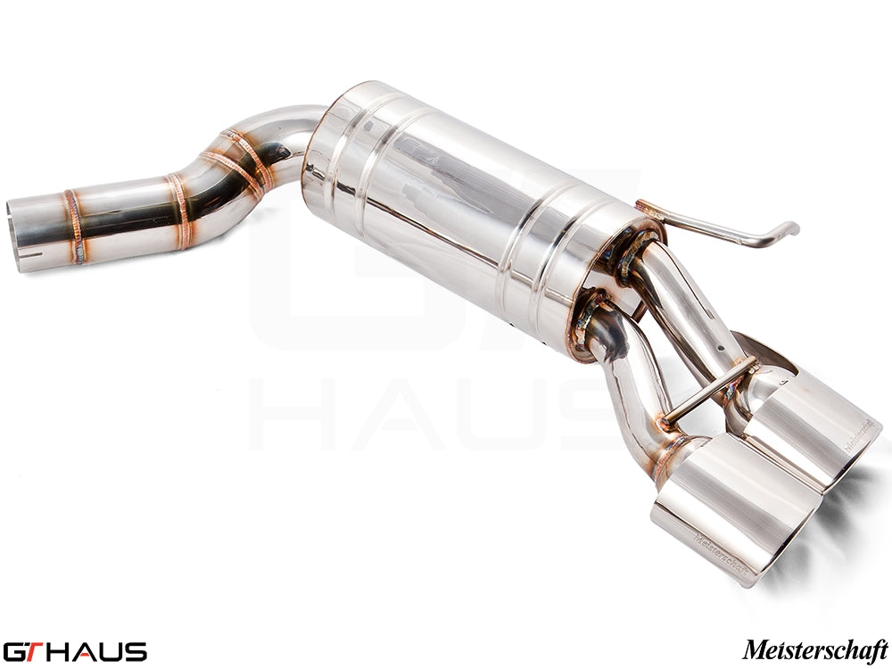 Premium stainless steel exhaust system for Mercedes-Benz W211 E-Class E500/E550 V8 models, enhancing performance and sound.
