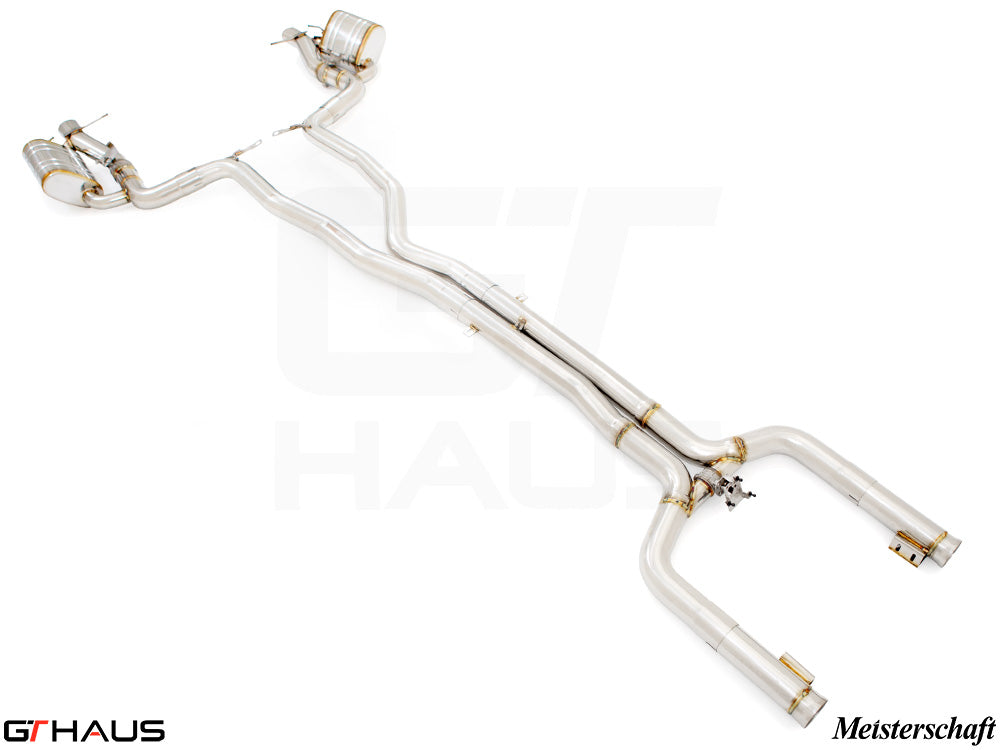 Premium exhaust system for Mercedes-Benz W213 E-Class E63S AMG V8 Twin Turbo, enhancing performance and sound.