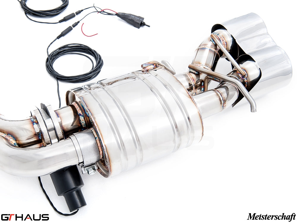 Premium exhaust system for Mercedes-Benz W218 CLS-Class Sedan CLS350 featuring stainless steel construction and electronic valve control.