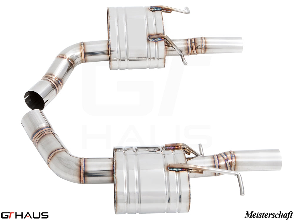 Premium exhaust system for Mercedes-Benz W218 CLS-Class Sedan CLS350, featuring stainless steel construction and precision design.