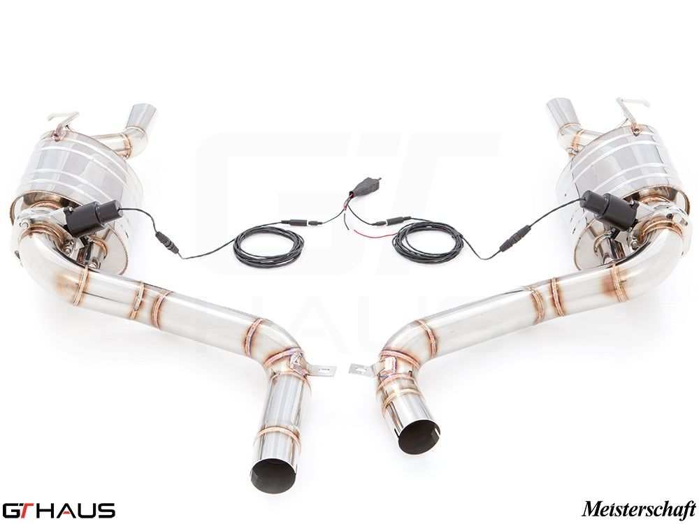Premium exhaust system for Mercedes-Benz W218 CLS-Class CLS400/450, featuring stainless steel construction and electronic valve control.