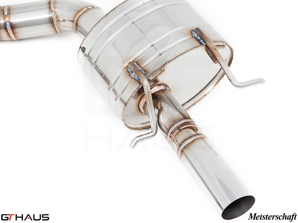 Premium exhaust system for Mercedes-Benz W218 CLS-Class CLS500/550 featuring high-quality stainless steel construction.