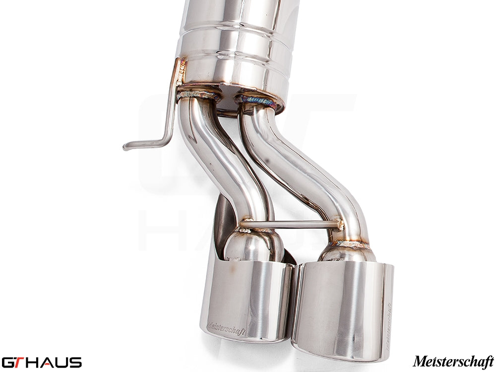 Premium exhaust system for Mercedes-Benz W219 CLS-Class CLS63 AMG V8, featuring polished stainless steel construction.