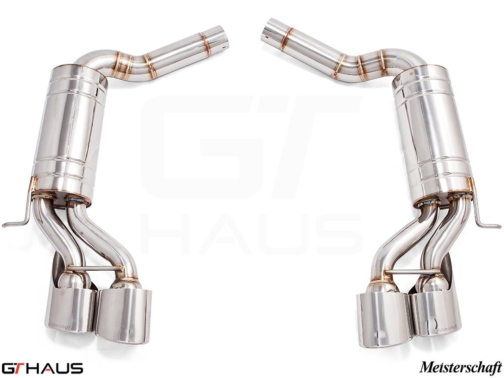 Premium stainless steel exhaust system for Mercedes-Benz W219 CLS63 AMG V8, enhancing performance and sound.
