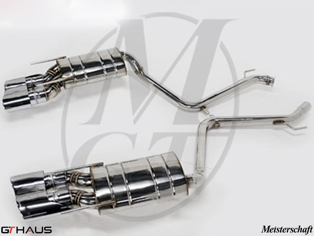 Premium stainless steel exhaust system for Mercedes-Benz W221 S-Class S600 V12, enhancing performance and sound.