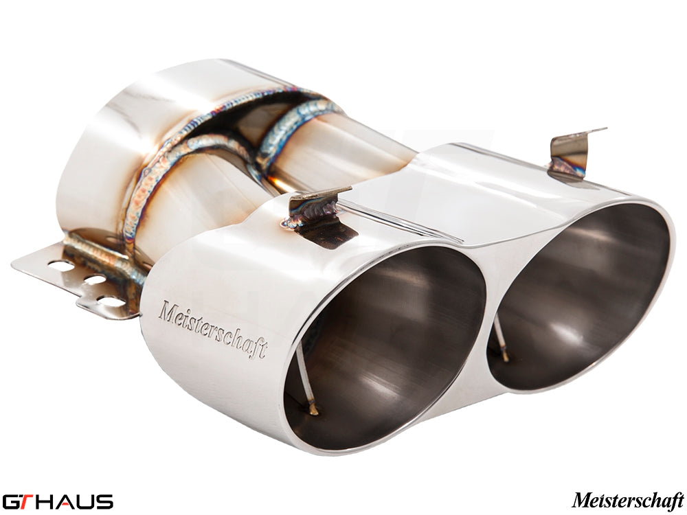 Premium stainless steel exhaust tip for Mercedes-Benz W222 S-Class Sedan S63, designed for enhanced performance and style.