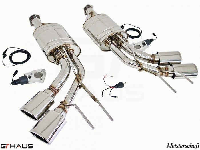 Premium exhaust system for Mercedes-Benz W463 G-Class G55 AMG, featuring stainless steel construction and electronic valve control.