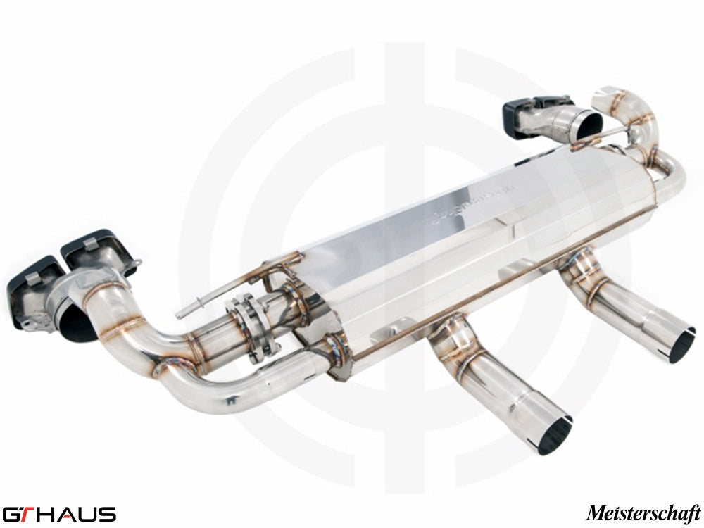 Premium exhaust system for Mercedes-Benz X166 GL-Class GL500/550 V8 Bi-turbo, featuring stainless steel construction and valve control.