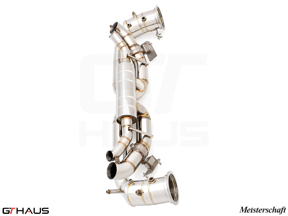 Premium Meisterschaft exhaust system for Porsche 911 (992 Chassis) GTS, enhancing performance and sound.