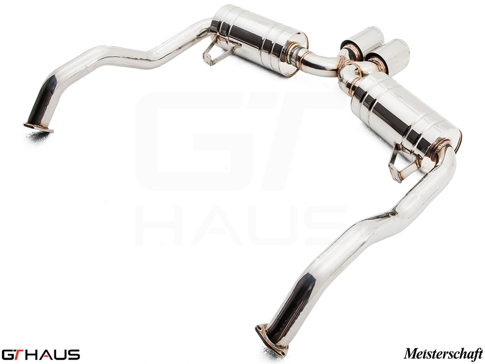 Premium exhaust system for Porsche 987.2 Cayman PDK, enhancing performance and sound for 2009-2012 models.