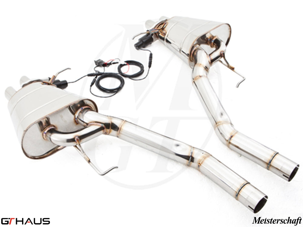 Premium exhaust system for Rolls Royce Dawn V12 Bi-turbo Coupe, featuring stainless steel construction and electronic valve control.