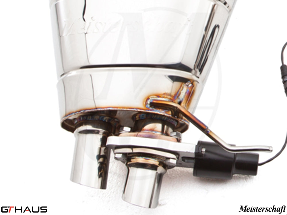 Premium exhaust system for Rolls Royce Ghost V12 Bi-turbo sedan, featuring stainless steel construction and electronic valve control.