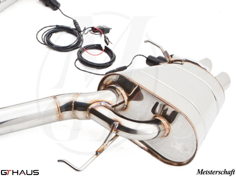 Premium exhaust system for Rolls Royce Ghost V12 Bi-turbo sedan, featuring stainless steel construction and electronic valve control.