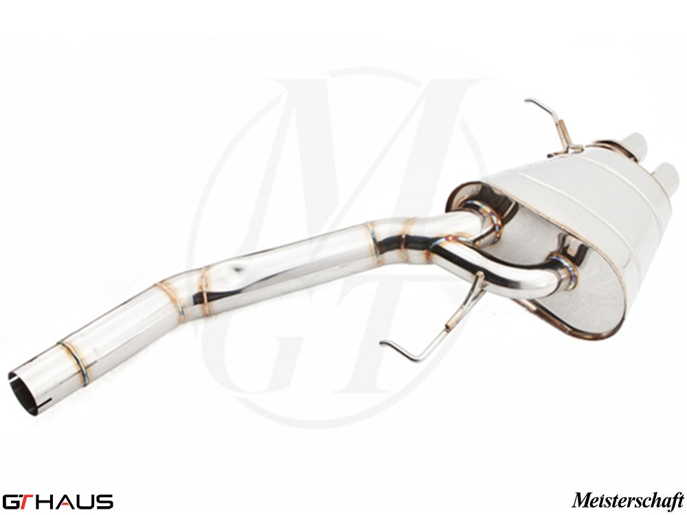 Premium performance exhaust system for Rolls Royce Ghost V12 Bi-turbo sedan, featuring stainless steel construction and sleek design.