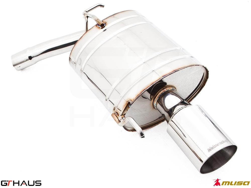 Premium performance exhaust system for Infiniti G37/Q40 Sedan, featuring stainless steel construction and enhanced sound.