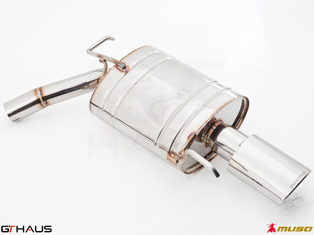 Premium stainless steel exhaust system for Infiniti G37, G37S, Q40 Sedan 3.7L V6, enhancing performance and sound.