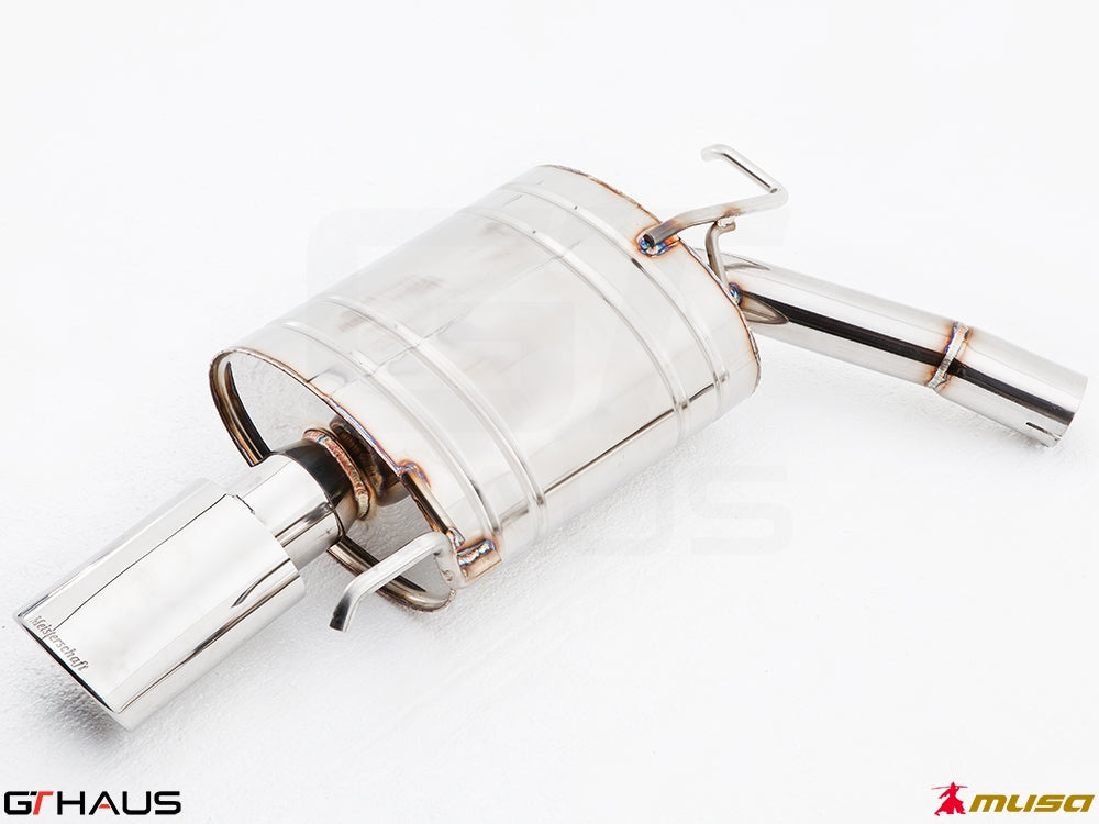 Premium stainless steel exhaust system for Infiniti G37, G37S, Q40 Sedan 3.7L V6, enhancing performance and sound.