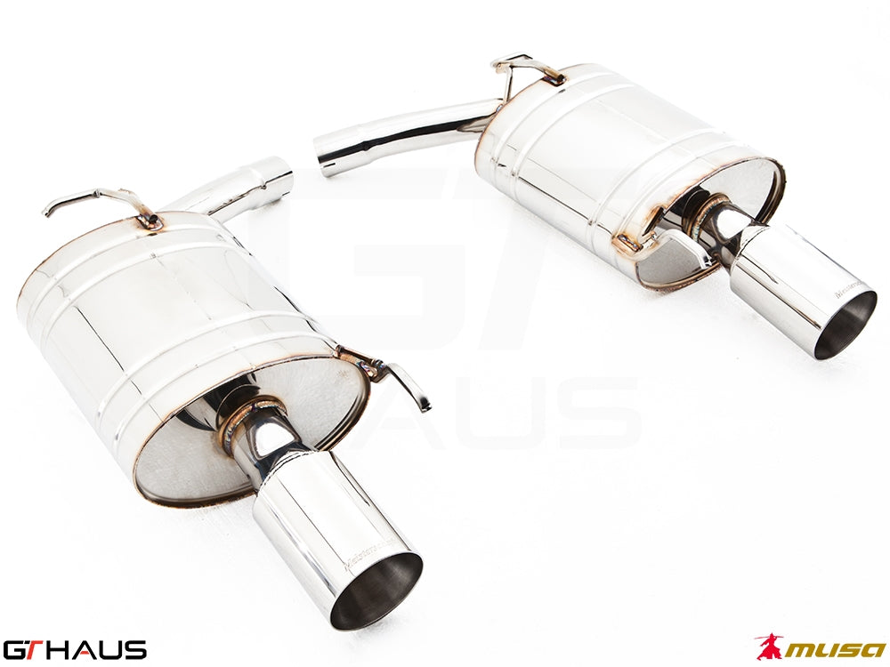 Premium stainless steel exhaust system for Infiniti G37, G37S, and Q40 Sedan, enhancing performance and sound.