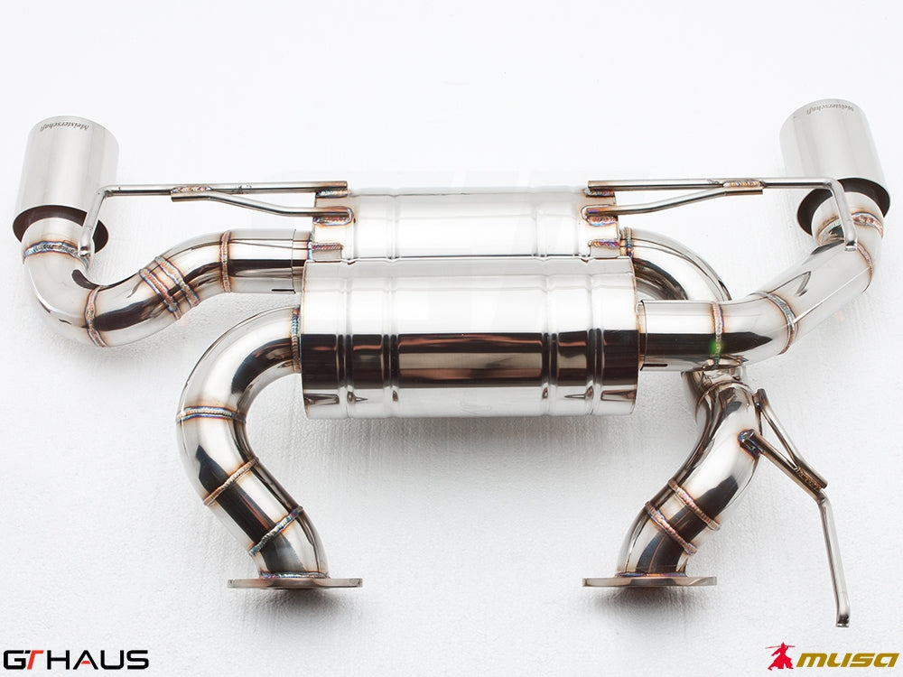 Premium performance exhaust system for Infiniti G37, G37S Coupe, Cabrio, and Q60 Coupe with 3.7L V6 VVEL engine.
