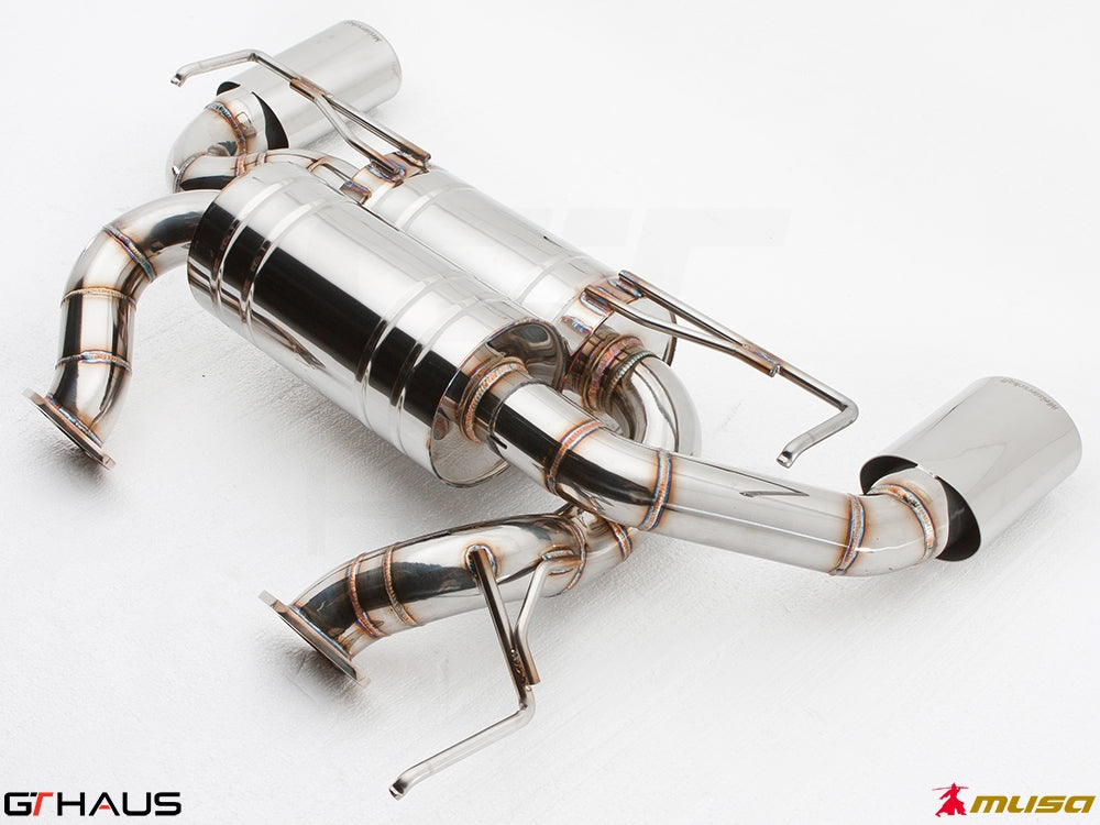 Premium stainless steel exhaust system for Infiniti G37, G37S Coupe, Cabrio, and Q60 Coupe, enhancing performance and sound.