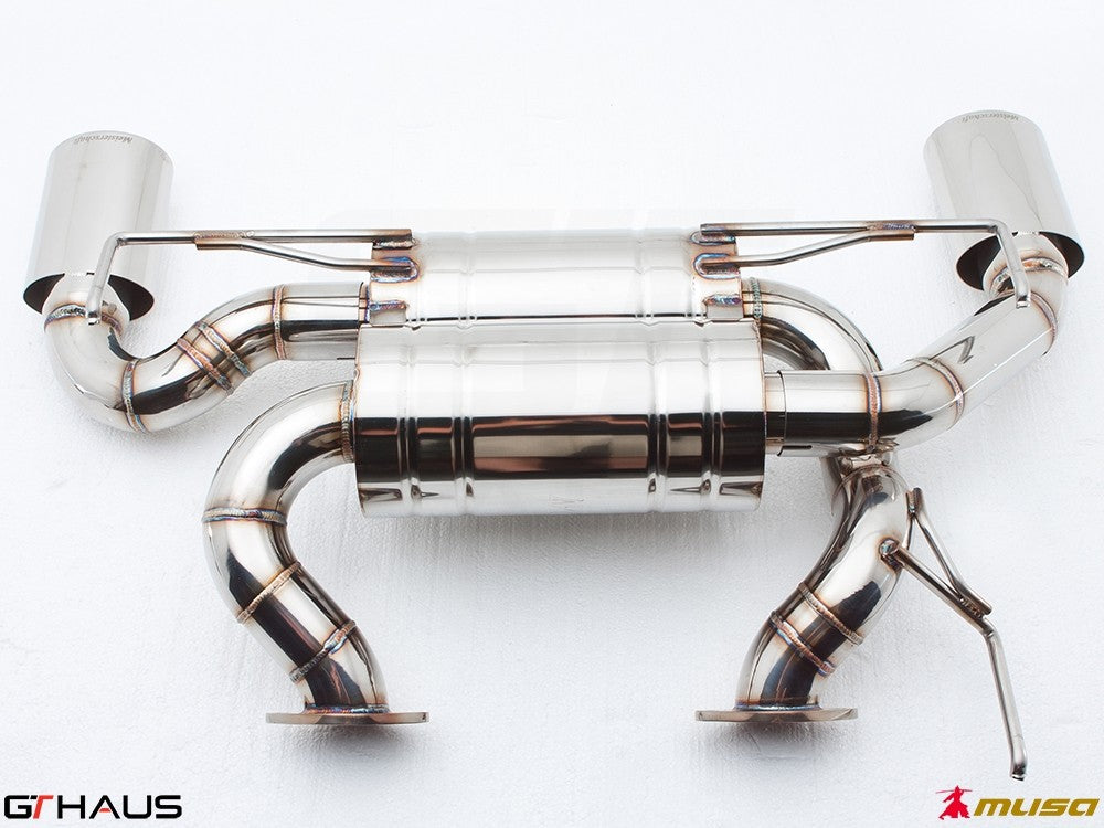 Premium performance exhaust system for Infiniti G37, G37S Coupe, Cabrio, and Q60 Coupe with 3.7L V6 VVEL engine.