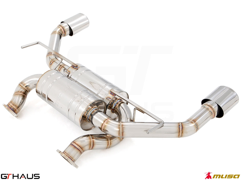 Premium performance exhaust system for Infiniti Q50 Sedan 3.7 Litre V6 VVEL, featuring stainless steel construction and enhanced sound.