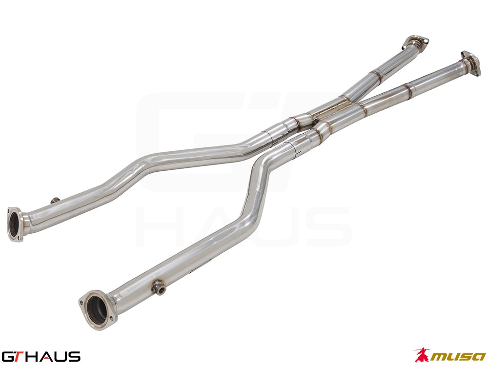 Cat-back LSR pipe for Lexus GS-F (V8) 2012+, featuring a stainless steel design for enhanced performance and sound.