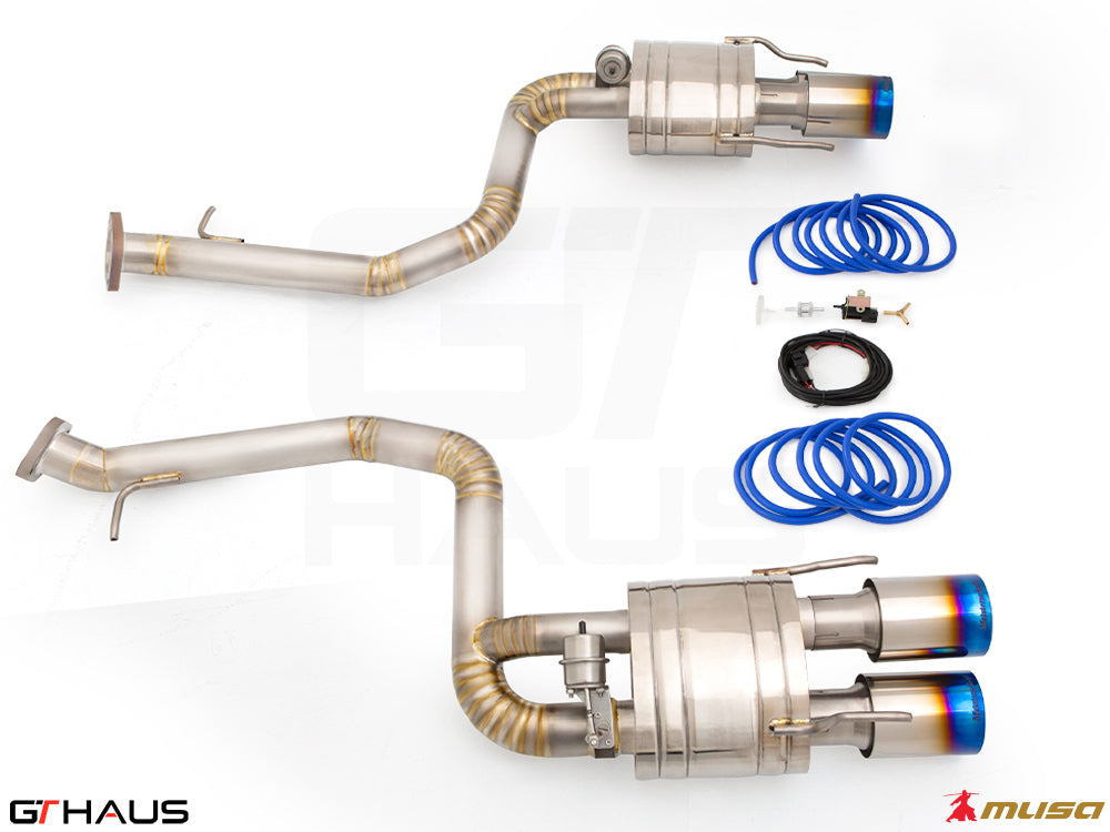 Premium exhaust system for Lexus GS-F (V8) 2012+, featuring stainless steel construction and electronic valve control.