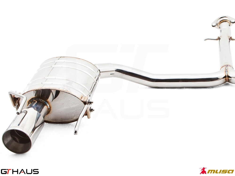 Premium stainless steel exhaust system for Lexus IS 250/350 V6 Sedan, enhancing performance and sound.
