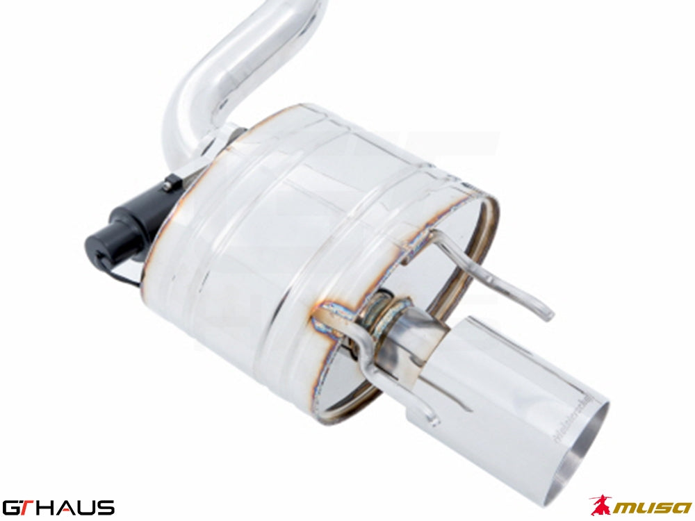 Premium performance exhaust system for Lexus IS 250/350/350 F-Sport AWD, featuring electronic valve control and stainless steel construction.