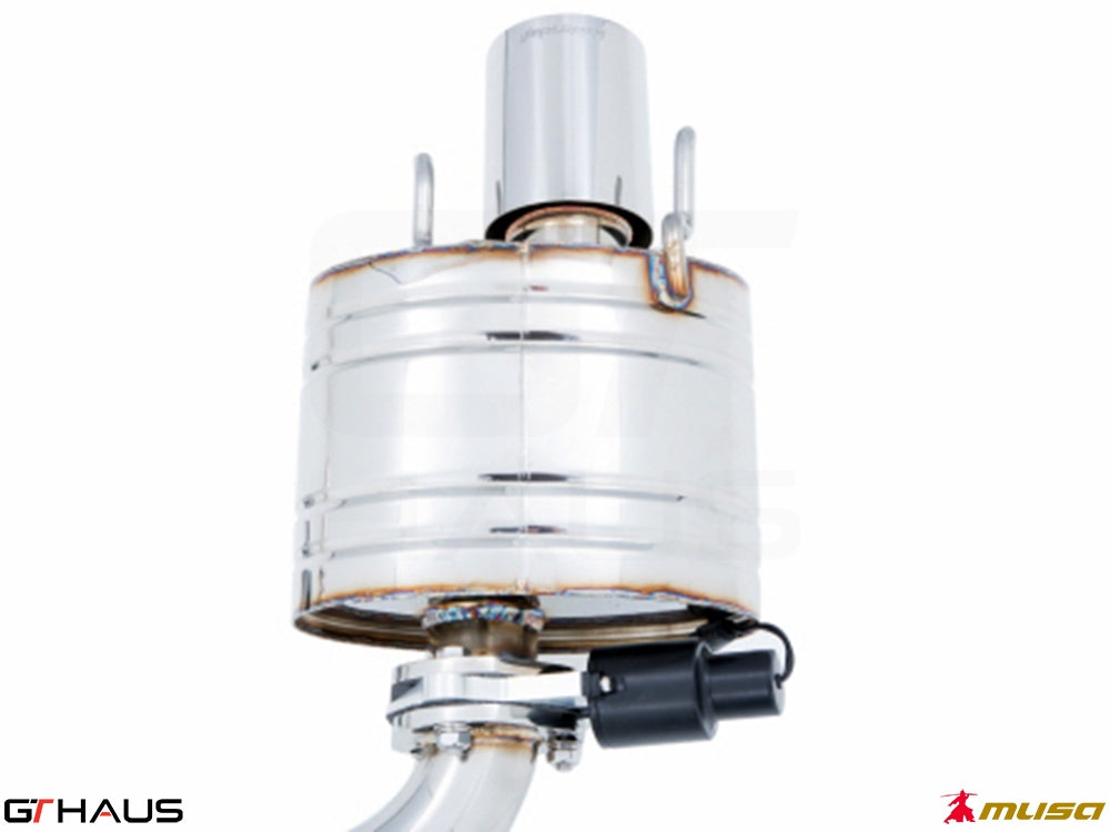 Premium exhaust system for Lexus IS 250/350/350 F-Sport AWD (2014+) featuring stainless steel construction and electronic valve control.