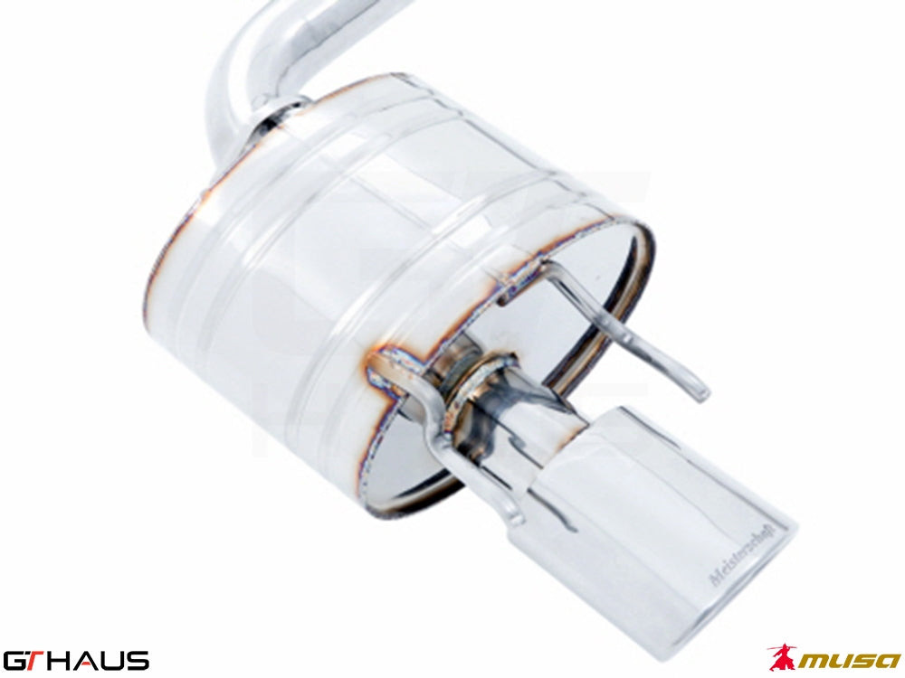 Premium exhaust system for Lexus IS 250/350/350 F-Sport (RWD) 2014+, featuring stainless steel construction and performance design.