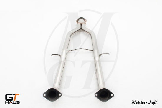 Straight cat-back mid pipe section for Nissan 370Z (Z34) Coupe 2009-2020, designed for GTS models, featuring durable stainless steel construction.