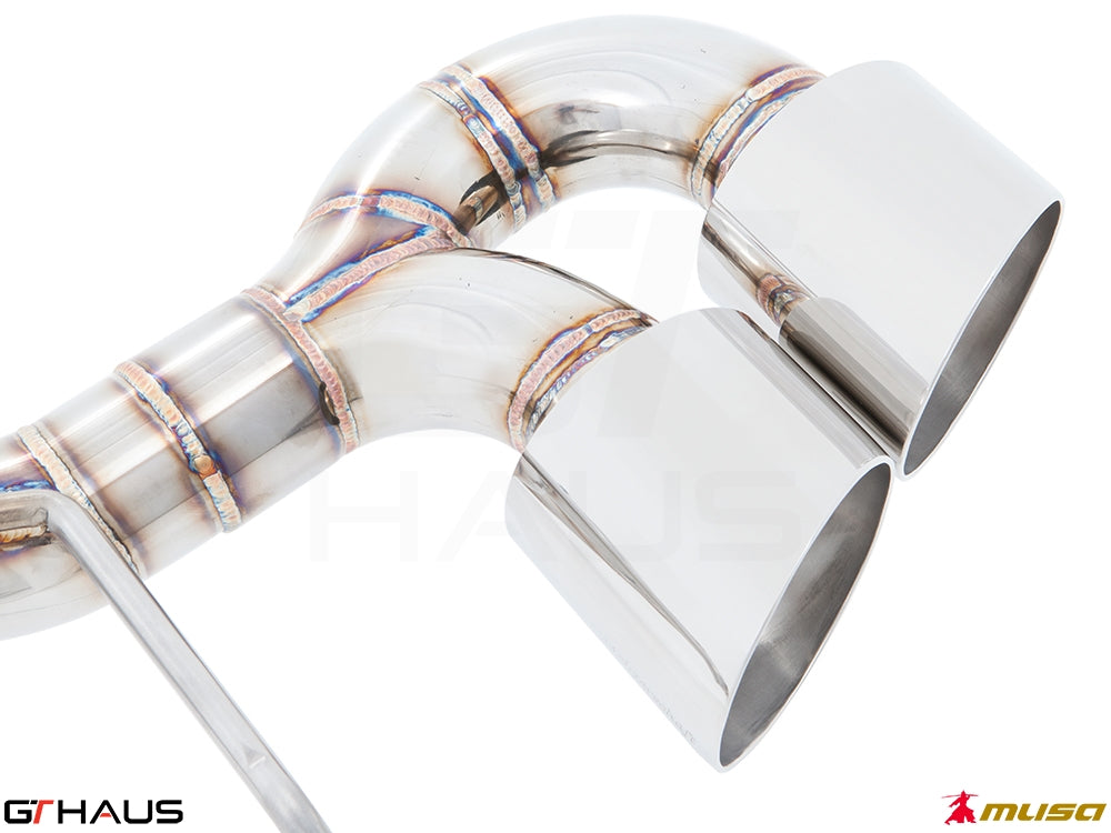 Premium stainless steel exhaust tips for Nissan R35 Skyline GT-R, enhancing performance and aesthetics.