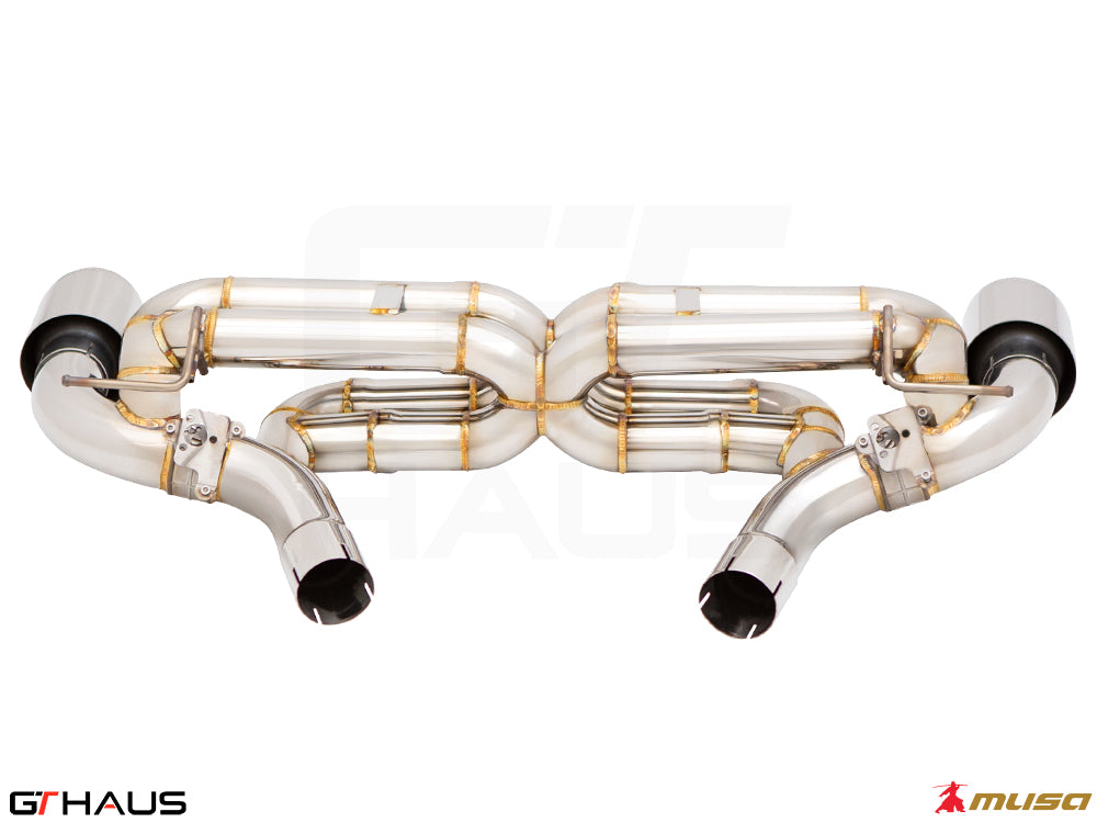 Premium performance exhaust system for Toyota Supra A90 3.0L, featuring stainless steel construction and precision design.