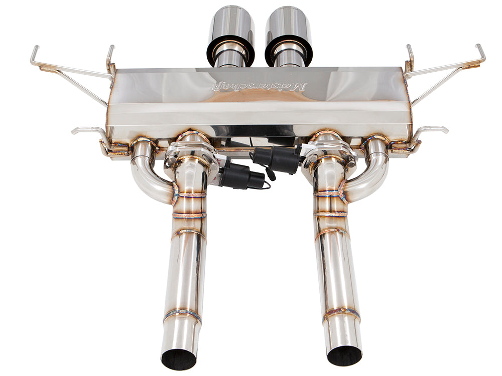 Premium performance exhaust system for Cadillac CTS-V Coupe 2011-2015, featuring stainless steel construction and electronic valve control.