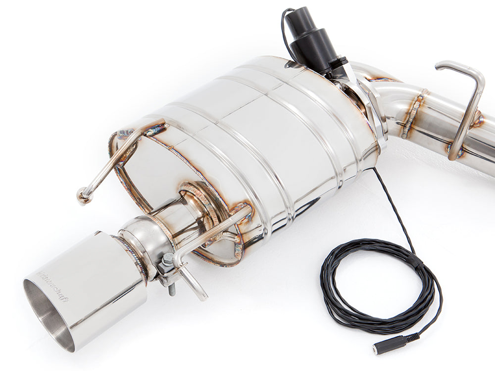 Premium exhaust system for Cadillac CTS-V Sedan and Wagon [2008-2015], featuring stainless steel construction and electronic valve control.