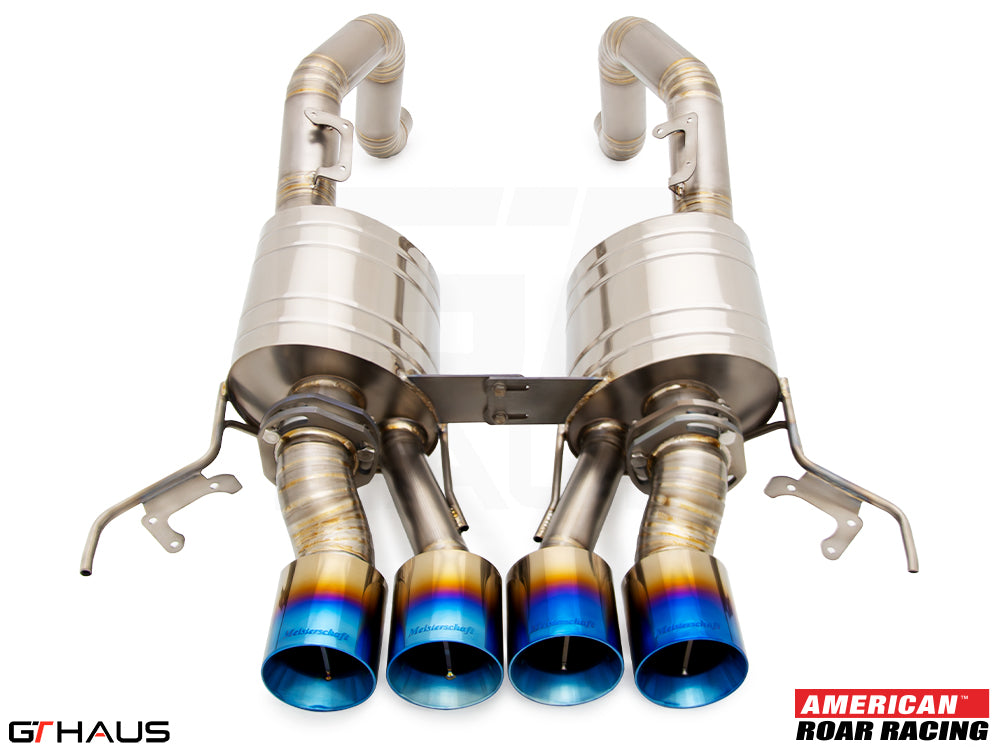 Premium exhaust system for 2019 Chevrolet Corvette C7 ZR1, featuring dual tips and high-performance design.