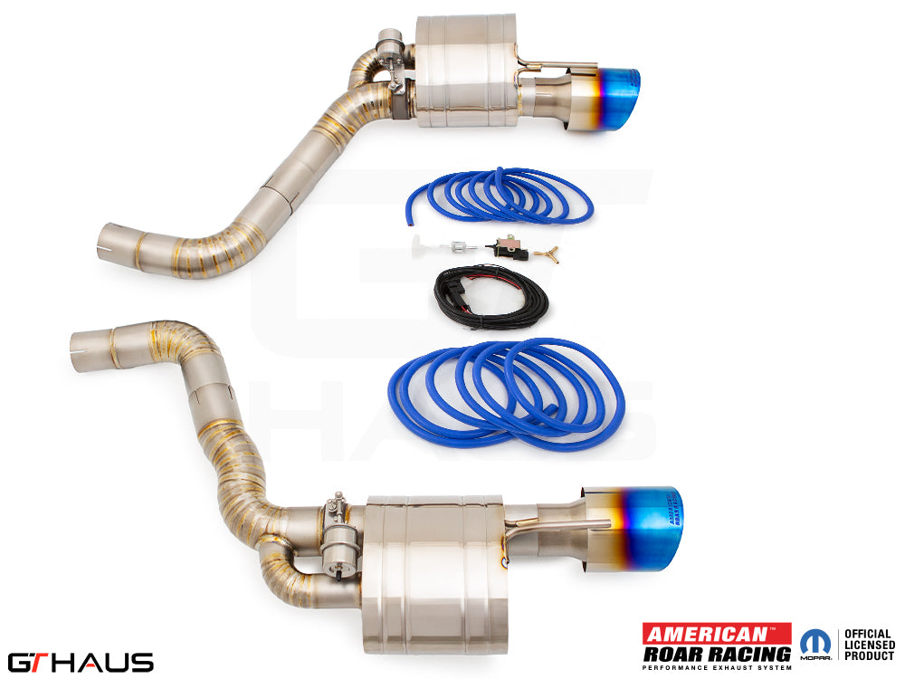 Premium exhaust system for Chrysler 300C SRT8 (2012-2014) featuring stainless steel construction and electronic valve control.