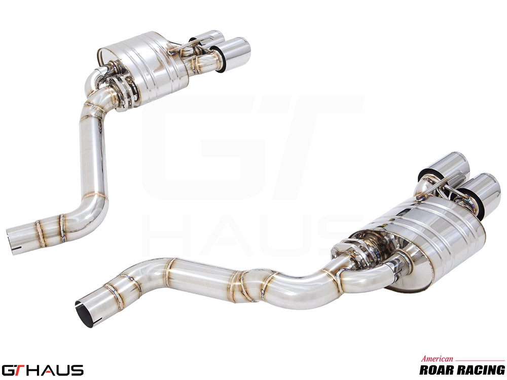 Premium performance exhaust system for Dodge Challenger DEMON, Redeye, and Jail Break, featuring stainless steel construction.