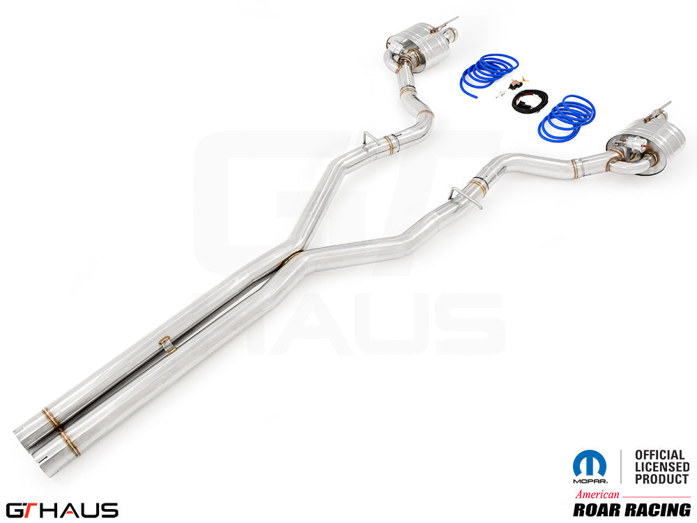 Premium performance exhaust system for 2015+ Dodge Challenger SRT8, Scat-pack, and Hellcat 707 models.