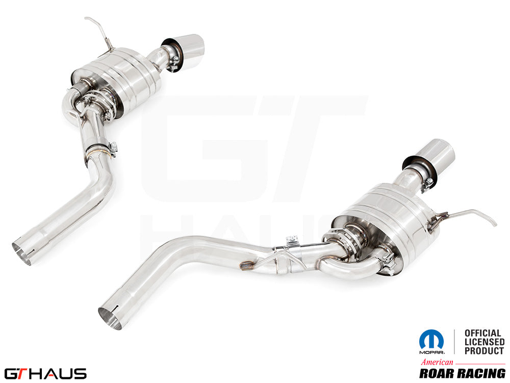 Premium exhaust system for 2021+ Dodge Durango Hellcat featuring stainless steel construction and enhanced performance.