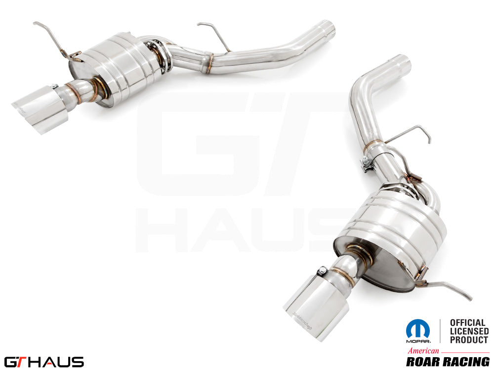 Premium performance exhaust system for 2021+ Dodge Durango Hellcat, featuring stainless steel construction and enhanced sound.