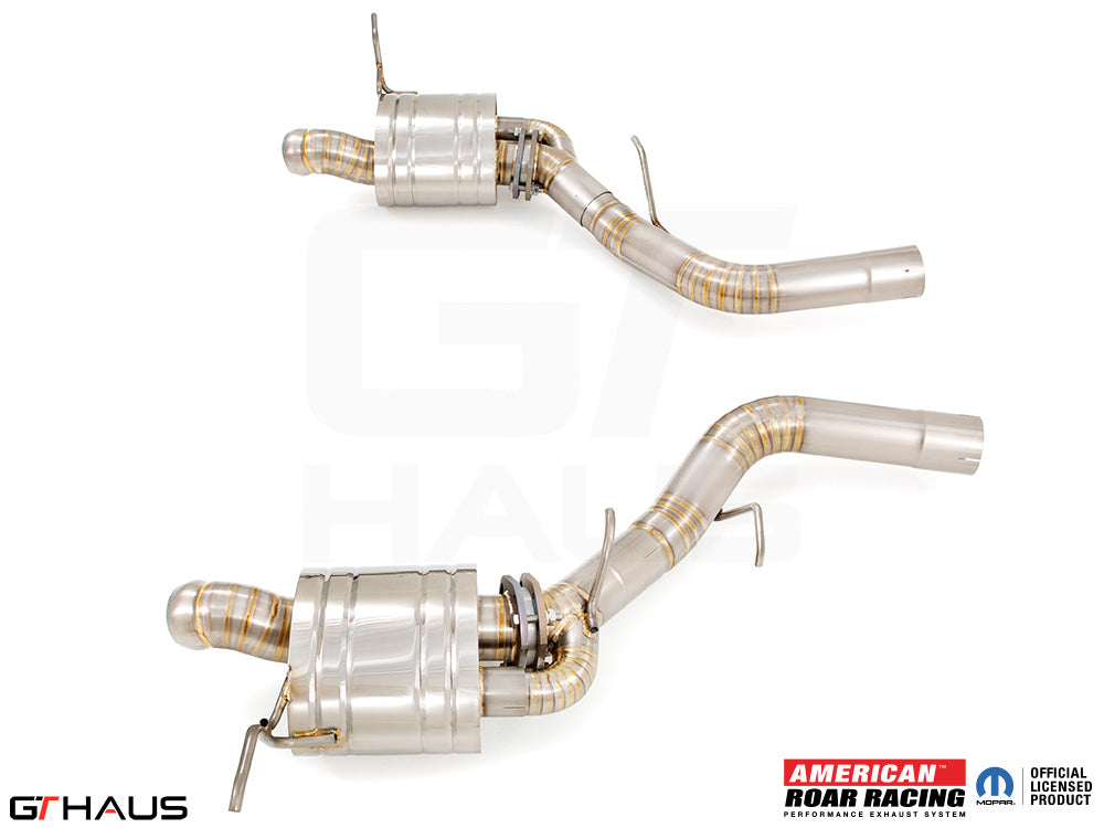 Premium performance exhaust system for 2021+ Dodge Durango Hellcat, featuring stainless steel construction and advanced design.