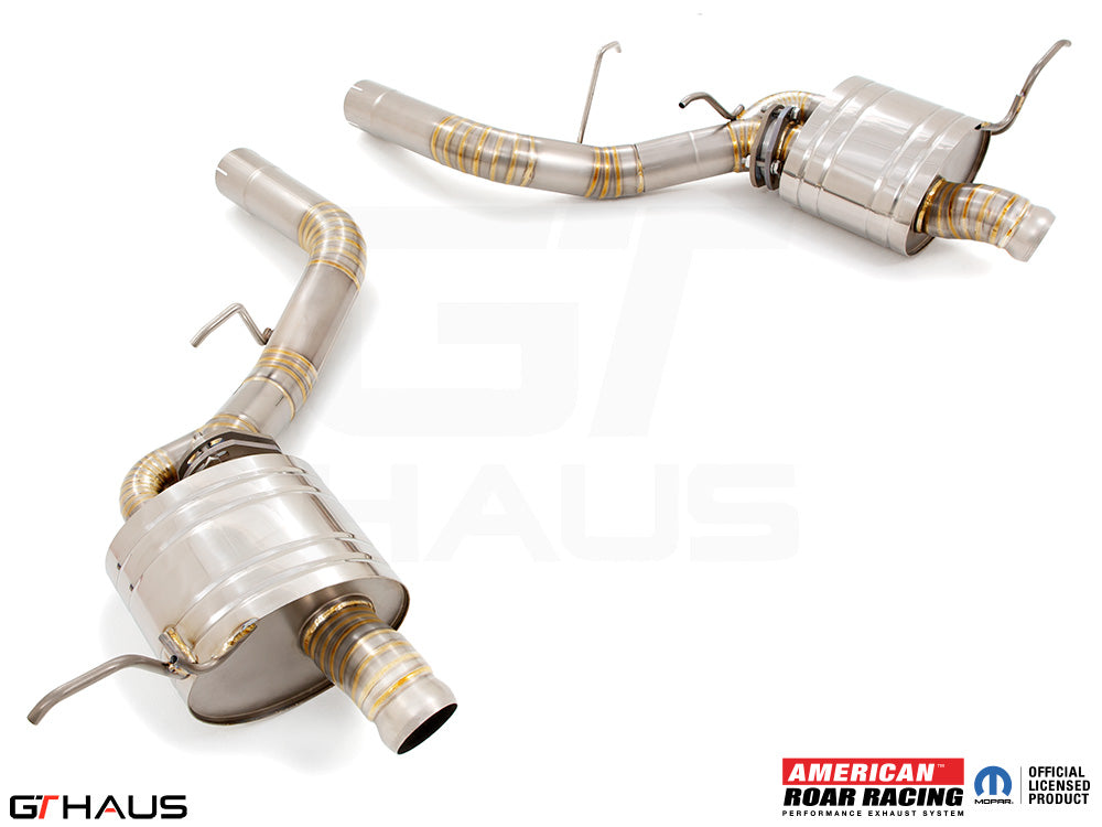 Premium exhaust system for 2017+ Dodge Durango SRT8 featuring stainless steel construction and enhanced performance.