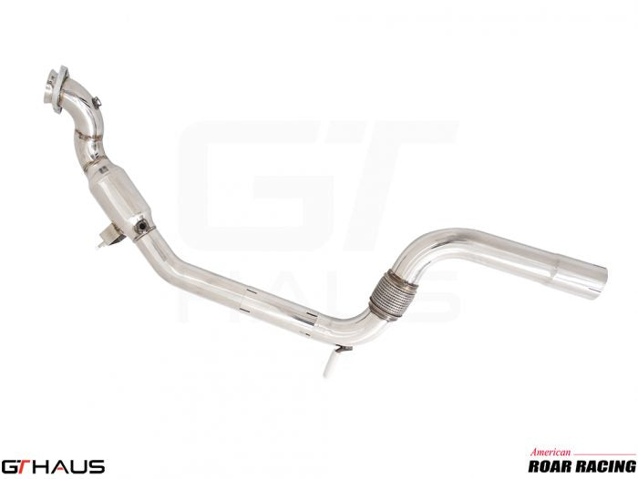 Premium down pipes for 2015-2023 Ford Mustang EcoBoost with OBD2 and 400 CEL sport cats for enhanced performance.